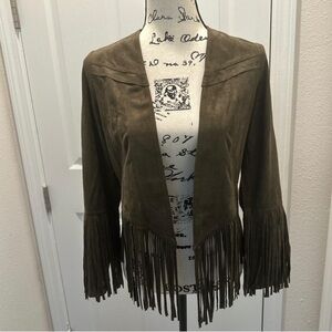 Sugarcloth Fringe Suede cardigan